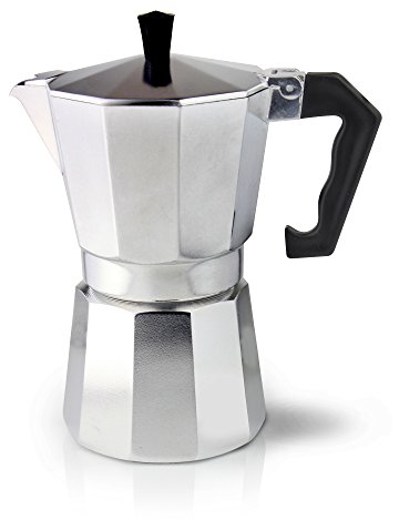 Café Olé Espresso Coffee Maker, Aluminium, 9 Cup (360ml)