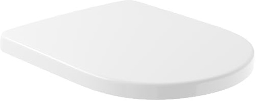 Architectura WC-Sitz Villeroy & Boch | Toilettendeckel mit angenehmer Breite | bruchsicheres Duroplast | Original Ersatzteil | D-Form | weiß glänzend