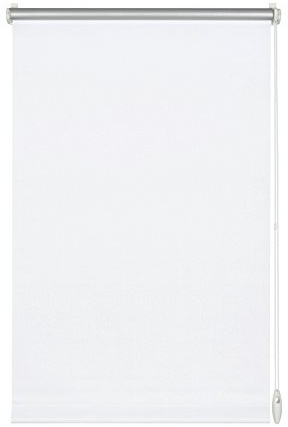 GARDINIA EASYFIX Rollo mit Thermo-Rückseite zum Klemmen oder Kleben, Verdunklungsrollo ohne Bohren, Hitzeschutz, Energiesparend, Weiß, 90 x 150 cm (BxH)