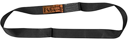 PETEX 47100004 Einweg-Hebeband WLL 750 kg, Länge 0.75 m, Umfang 1.5 m, Breite 48 mm, Schwarz, 1 Stück