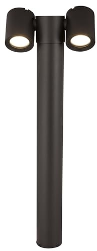 MAYTONI DECORATIVE LIGHTING Schwarze Wegeleuchte, 2-flammig, modern, einstellbare Lichtrichtung, IP54, excl. 2 X GU10 50W