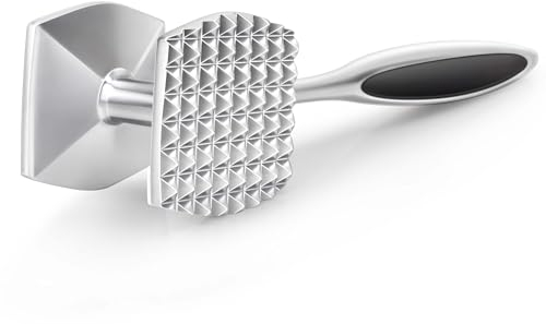 Aliglow Herramienta de martillo ablandador de carne para ablandar carne de res y aves de corral