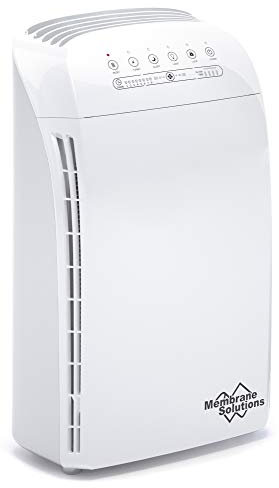 Membrane Solutions MSA3 Purificador de Aire con Filtro HEPA, para Espacio Grande hasta 147 m², Silencioso 22dB, Air Purifier para Alérgicos, Elimina 99,97% de Alergia, Polen, Polvo,Humo, Olores