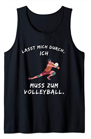 Volleyball Spruch Lustig Beachvolleyball Aufschlag Trikot Tank Top