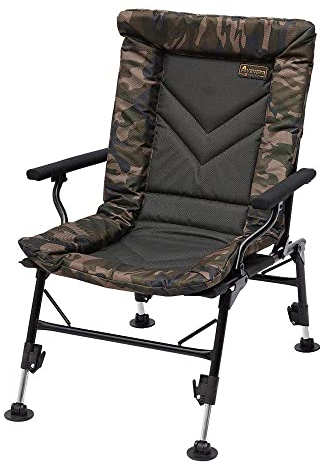 Prologic Avenger Comfort Camo Chair W/Arm N Cover - Angelstuhl, Stuhl für Angler, Klappstuhl