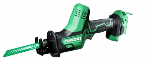 HiKOKI CR18DAJ4Z 18V Reciprocating Saw (Body Only) | 3,200spm performance with tool-free accessory changes, lock-off function and dual-orientation blade mounting.