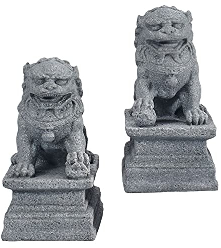 2 st små skulptur staty skulptur kinesisk staty figurer Feng Shui statyer för trädgård hem bonsai