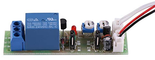 DC 24V Verzögerungsrelais, Einstellbarer LED-Anzeige Timer-Relaismodul Zyklus-Timer-Verzögerung Ein/Aus-Schalter Relaismodul 0-15min (DC24V,0-15min)