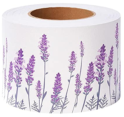 Dostear Bordi Greche Pannelli Adesivi Bordo Adesivo per Pareti Striscia Adesiva Muro Decorativa Greca Adesiva per Parete lavanda viola 10 X 500cm