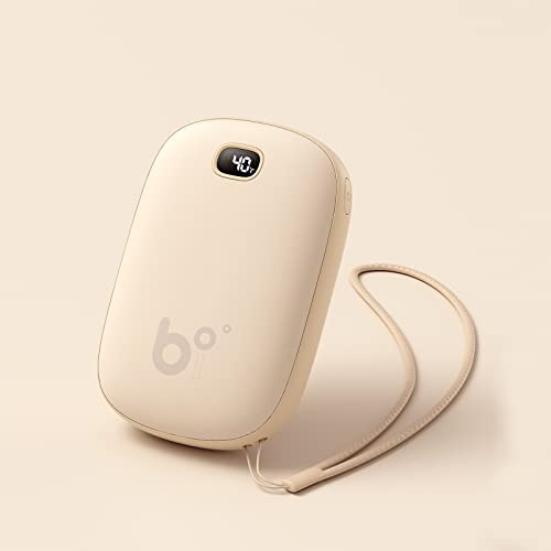 JISULIFE Handwärmer Elektrisch, 13500mAh Powerbank Taschenwärmer Wiederverwendbar, Akku Handwärmer USB, 3s Schnelles Aufheizen, Max 16 Stunden, Ideales Wintergeschenk für Kinder Frauen Männer