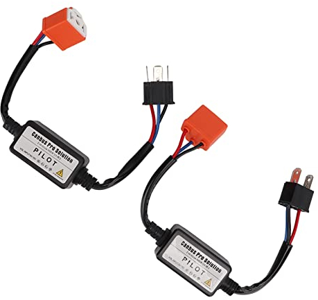 2 STÜCKE LED-Widerstand Keramikkopf H4 Lampentyp 35 W 12 V LED-Lampe Dekodierung Fehlerbeseitigung LED Anti-Flicker-Kabelbaum Canbus-Negativ-Wandler