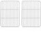Herogo Lot de 2 grilles de refroidissement, en acier inoxydable, rectangulaires, pour rôtir, cuisson, barbecue, refroidissement, 22 x 16 x 1,5 cm
