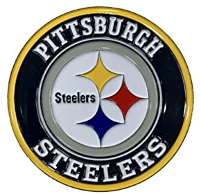 Pittsburgh Steelers NFL Metal 3D Team Emblem by FANMATS All Weather Decal for Indoor/Outdoor Use - Easy Peel & Stick Installation on Vehicle, Cooler, Locker, Tool Chest – Unique Gift for Football Fan