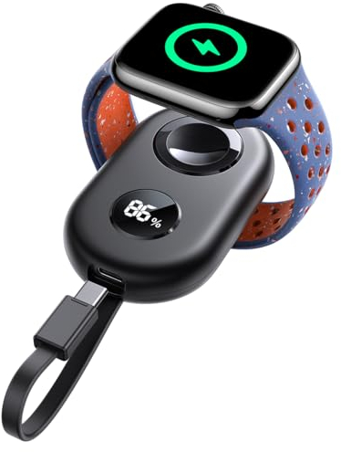 JOYROOM 2500 mAh Power Bank per Apple Watch con USB C Cavo, [Display LED] Caricatore Apple Watch Portatile compatibile con Apple Watch 11/10/9/8/7/6/SE/5/4/3/2/1/Nike/Ultra/Ultra 2