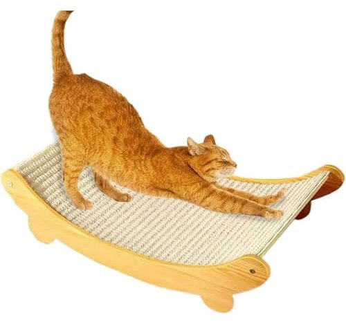 Katzen Kratzbrett Kratzlounge Kratzteppich Katze: Sisalbett und Brett Zum Wiederverwendbares Kratzmatte Lounge Katzensofa Kratz Kratzbretter Teppich (61 * 32cm)