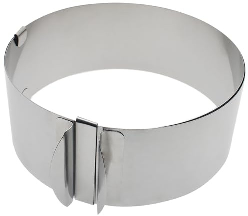 OZXNO 1 Pcs Mousse Cake Molds Adjustable Cake Ring 6 to 12 Inch Round Cake Trimmer Stainless Steel Round Cookie Cutter for Baking Pastry Cake Decor