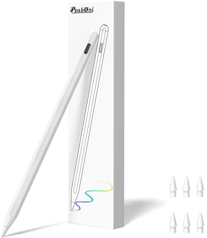 Stift für Apple iPad 2018-2026, Magnetische drahtlose Aufladung und USB C Schnellladung Pencil für iPad Pro 13”(M4)/12,9”/11”, Air M3/M2/5/4/3, Mini (A17Pro) 7/6/5, (A16) 11/10/9/8/7/6th Generation