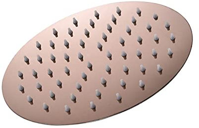 8 tums regnduschhuvud Runt regnduschhuvud i rostfritt stål Ultratunn design - tryckhöjande fast duschhuvud Lätt att rengöra och installera Silikonmunstycken mot igensättning/