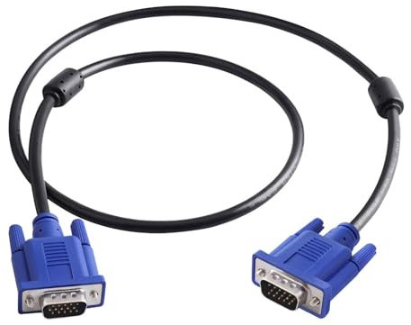 Cavo monitor VGA a VGA - Cavo VGA maschio VGA a VGA maschio, cavo adattatore per monitor del computer | Cavo adattatore per computer Cavo di trasmissione video, per monitor Cavo video VGA, 5 piedi, Ne