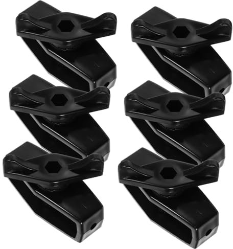 HANABASS 6pcs Black Rope Tightener Wire Cable Tensioner Heavy Duty Steel Wire Tensioner for Garden Fence Line Portable Manual Fence Tightener Tool