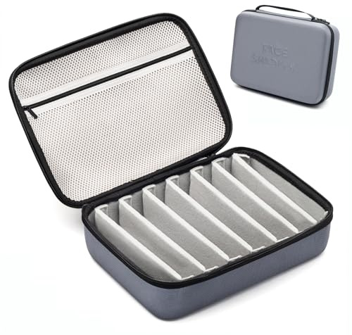 Face Shadow Boite à Lunettes pour Plusieurs Lunettes Compartiment réglable, Idéal pour Les Hommes et Les Femmes