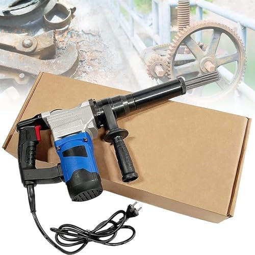 DOJBK 1100W Electric Needle Derusting Gun, Industrial Grade Pistol Grip Needle Scaler, Rust Removal Machine Cleaning Tool for Removal of Rust, Weld Slag Paint Steel Pipe, Screw, Nut, Boat