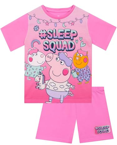 Peppa Pig Pyjamas, Short Sleeve Girls Pyjamas, Kids Pjs For Summer, Girls' Pyjama Sets, Ages 18 Months To 8 Years