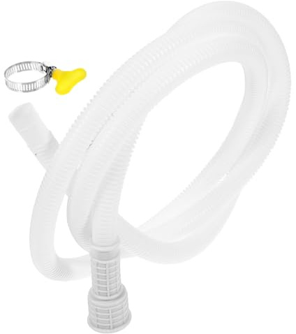 iplusmile Tuyau Vidange Climatiseur Mobile en Pvc Blanc Facile à Installer Connecteur Ondulé pour Usage Domestique et Évacuation