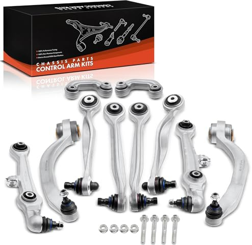 Frankberg 10x Querlenker Satz Vorne Links Rechts 8E0407505A | Kompatibel mit T1 Kasten B602, T1 Kasten 601 611, A6 4B2 4B4, P.a.s.s.a.t Variant 3B6, T1 Bus 602, P.a.s.s.a.t 3B3