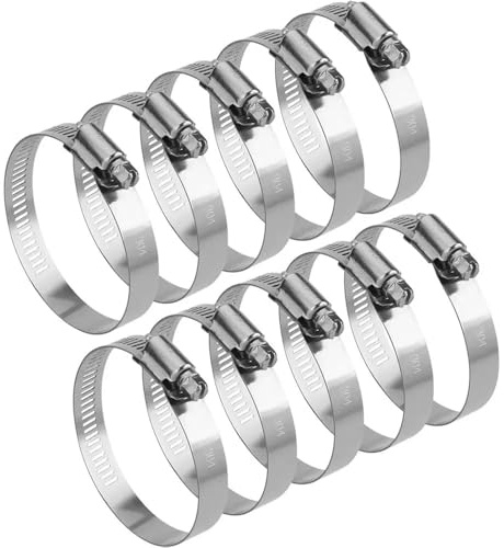 Schlauchschelle, verstellbar, 6–70 mm, Rohrclip, festes Werkzeug, Edelstahl 304, für Kraftstoffleitungen, Autos, mechanische Anwendungen, Garteninstallationen, 20 Stück (40,63 mm)