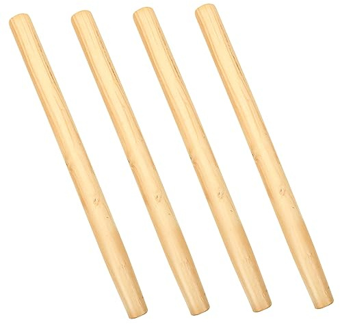 BCOATH 4pcs Wooden Handles Replacement Set for Garden Tools Hardwood and Shovel Handles 35-40cm Long for Landscaping and Gardening Accessories