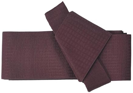 Hellery Cintura Kimono Obi da Uomo, Facile da Indossare, in Poliestere, 300 cm, Morbida, Tradizionale, Rosso Scuro