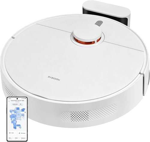 XIAOMI Saugroboter S40C, Staubsauger und Mopp 2-in-1, 5000 Pa Sauger mit LDS-Laser-Navigation, automatisches Aufladen, kompatibel mit Hartböden und kurzflorigen Teppichen