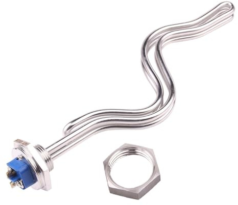 Warmwasserbereiter 240 V, 1-NPT-Schraubanschluss, Tauchsieder Mit Gefaltetem Rippenheizelement Und Edelstahlgehäuse, 4,5 KW/5,5 KW/6,5 KW(Set,6.5KW)