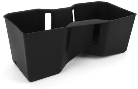 Bediffer Portavasos de Consola Central de Silicona a Prueba de Fugas para 2024, Organizador de Portavasos Resistente a la Abrasión Negro para Utilización del Espacio Interior del Automóvil