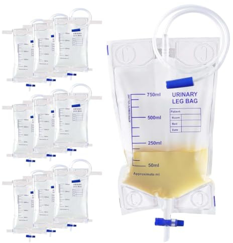 10Pcs Colector Urinario Masculino,Colector Urinario,750ml