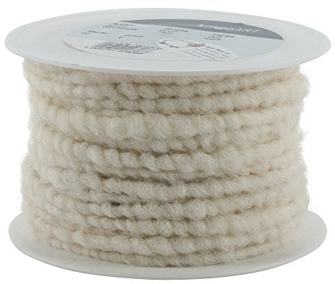 Wollstränge weiss 7 mm / 20 Meter
