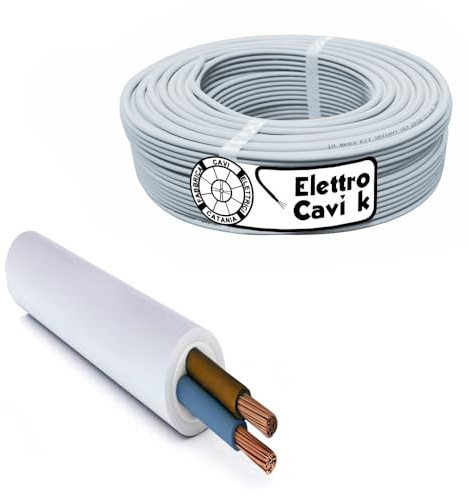 ELETTROCAVI K - CAVO ELETTRICO FG16OR16 2x2,5 mm² IN DOPPIA GUAINA PER USO ESTERNO E INTERNO BIPOLARE 2 POLI CPR 0,6/1 kV IEMMEQU PROFESSIONALE MADE IN ITALY 10 METRI