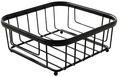 Spectrum Diversified 09110 Ashley - Servilletero plano, color negro y acero