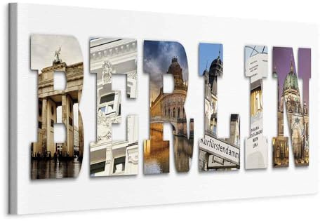 B&D XXL - Leinwandbild Stadt Denkmale Architektur, 150x50 cm, 1-teilig | Hochwertige Leinwand, sofort aufhängbar, ideal fürs Wohn- oder Schlafzimmer, wasserfest und lichtecht, langlebig, stilvoll
