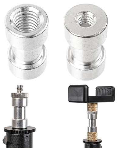 1/4-Zoll auf 3/8-Zoll Innengewinde Kamera Adapter Schraube, 2 Stück, Stativgewinde-Adapter zum Umbauen, Schraubadapter, Stativ Schraube, Camera Zubehör DSLR SLR, Kameraschrauben Innen Gewinde Tripod