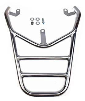 Gepäckträger Topcasehalter Chrom passend für Peugeot Kisbee 50 2T/4T – Inkl. Montagesatz, max. 10 kg Belastung