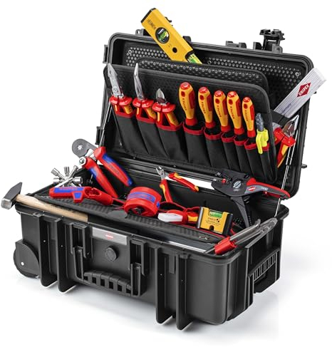 KNIPEX 00 21 33 E Valigia portautensili Robust26 Move Elettro 23 pezzi