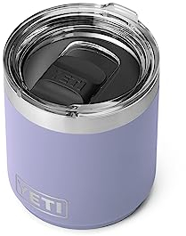 YETI Rambler 10 oz Stackable Lowball 2.0, Vacuum Insulated, Stainless Steel with MagSlider Lid, Cosmic Lilac