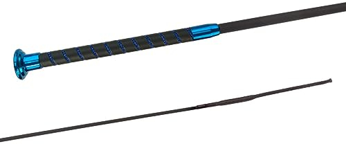 JA Horse Fleck SilkTouch Crystal Reitgerte Pferd Reiten Gerte Dressur Dressurgerte Kristall (130 cm, blau Kristall)