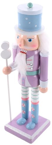 PRETYZOOM Figurine De Casse-Noisette Bois Décoration De Noël Chic pour Intérieur De Fête Et Accessoire De Table Style Traditionnel Et Élégant pour Événements Festifs