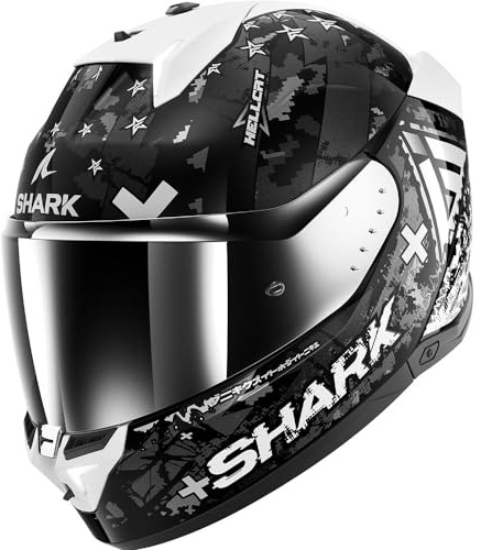 SHARK, Integraler Motorradhelm SKWAL i3 HELLCAT Black/Grey KUS, L