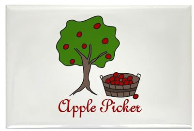 CafePress Apple Picker Magnets Rectangle Magnet, 2x3 Refrigerator Magnet (10 pack)
