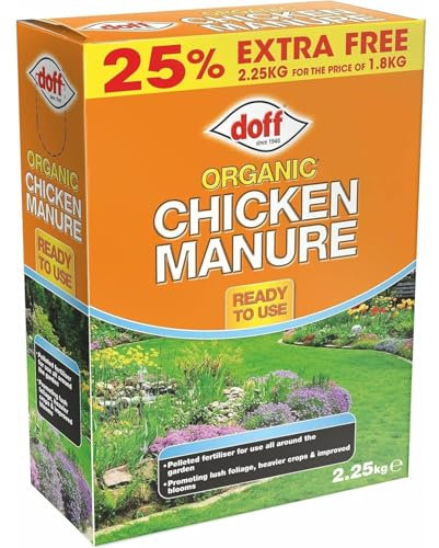 AMK® Doff Organic Chicken Manure 2.25kg All Purpose Plant Feed Food Fertiliser Healthy Growth Natural Gardening Garden Plants