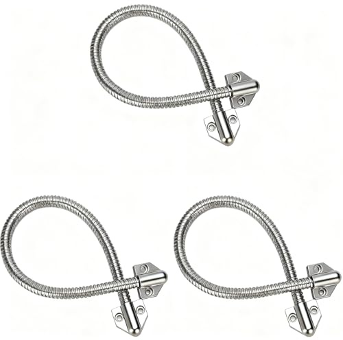 Armored Door Loop 3Pcs Door Loop Exposed Mounting Access Control Cable Wire Sleeve, Door Loop Power Transfer Door Wire Conduit Flexible Gooseneck Door Cable Protector for Home